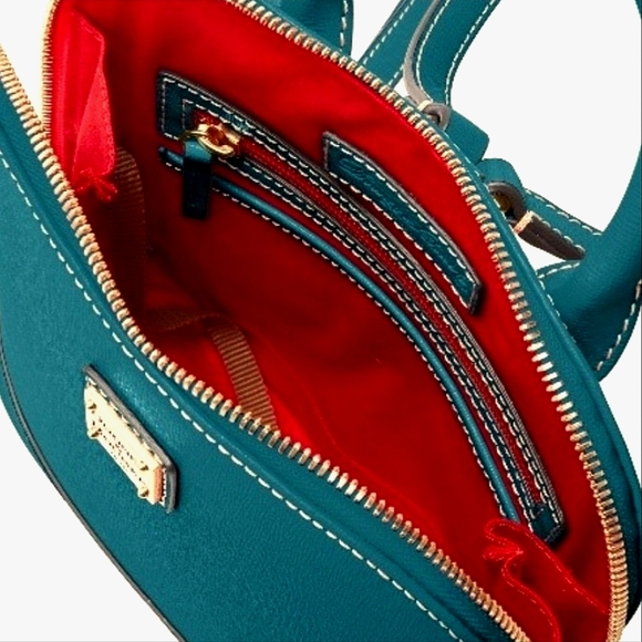 Dooney & Bourke • Deep Teal • Saffiano Zip Pod Backpack - Picture 3 of 5